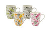 Bundanoon Coupe Mug 340ml Set Of 4 - Floral