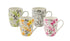 Bundanoon Coupe Mug 340ml Set Of 4 - Floral