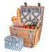 Avanti 4 Person Picnic Basket 48 X 35 X 30cm - Ikat Pattern Lining