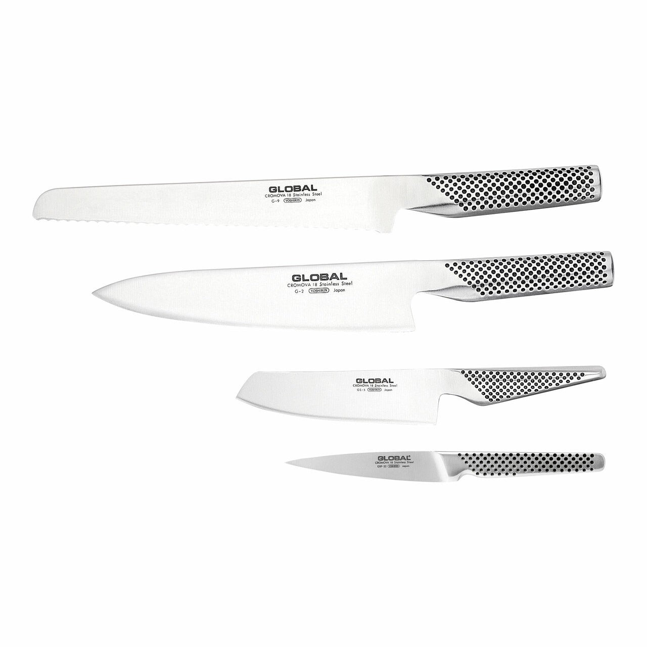 Global 5pce Knife Block Set 