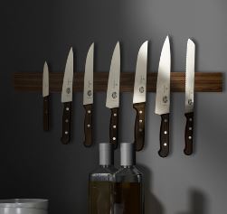 Cheftech Solid Oak Magnetic Knife Rack 45cm