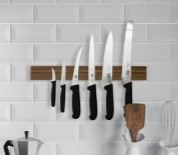 Cheftech Solid Oak Magnetic Knife Rack 60cm