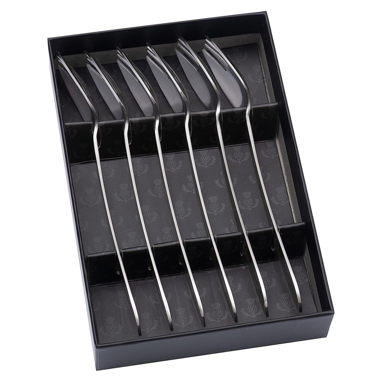 Wilkie Brothers 6 Piece Buffet Fork Set - Satin Finish