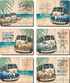 Cinnamon Vintage Kombi Placemats Set 6