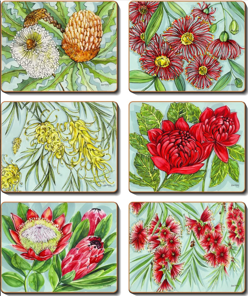 Cinnamon Bush Blooms Coasters