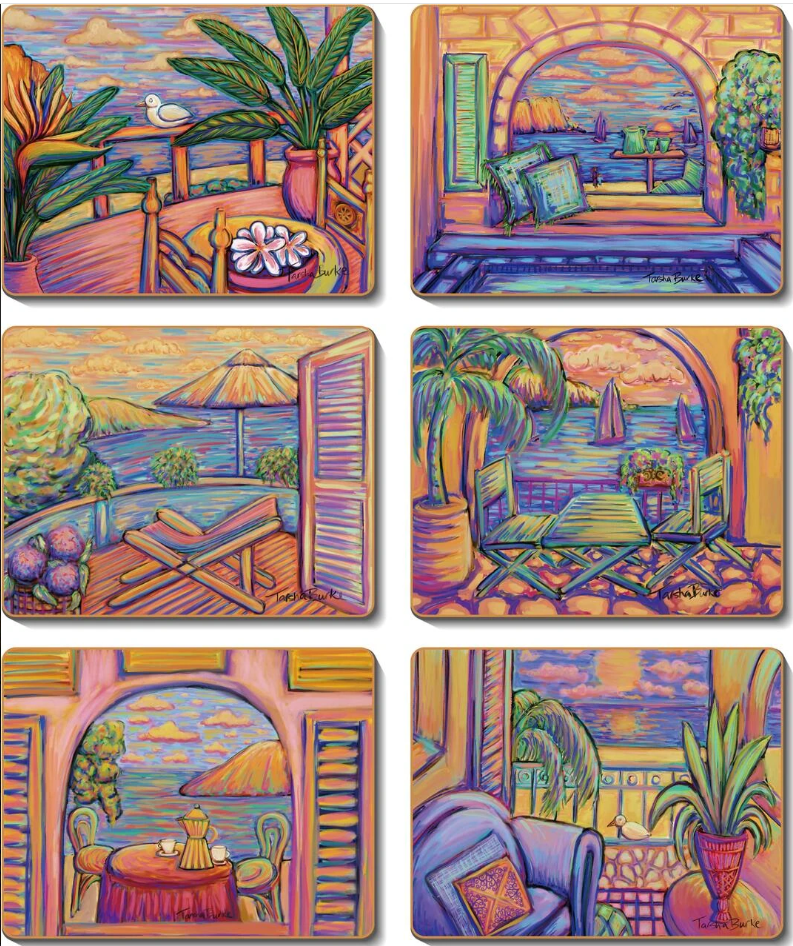 Cinnamon Colours Of The Coast Coasters