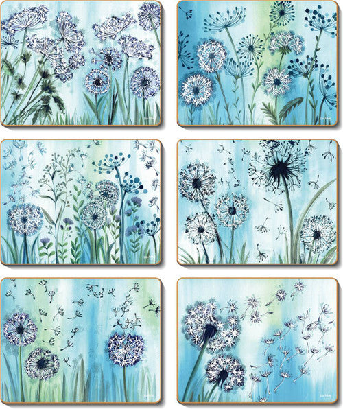 Cinnamon Hedgerow Timekeeper Coasters - Set Of 6