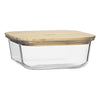 Ecology Nourish Square Storage With Bamboo Lid 18cm