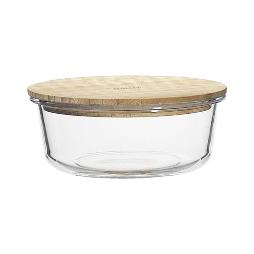 Ecology Nourish Round Storage With Bamboo Lid 19.5cm Glassware Storage The Cooks Kitchen 