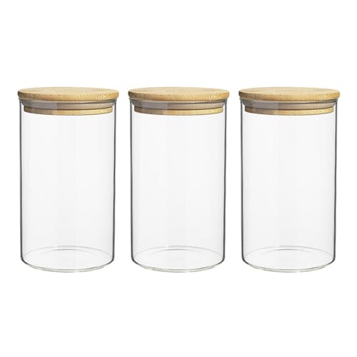 Pantry Round Canisters Set Of 3 Glassware Storage The Cooks Kitchen 