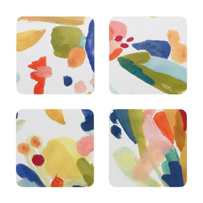 Ecology Set Of 4 Coasters - Palette
