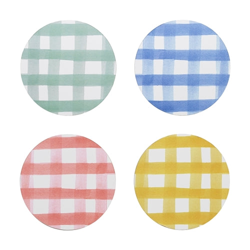 Ecology Ripe Set Of 4 Coasters Gingham