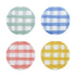 Ecology Ripe Set Of 4 Coasters Gingham