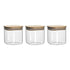 Pantry Set Of 3 Canisters 10.5cm Glassware Storage The Cooks Kitchen 