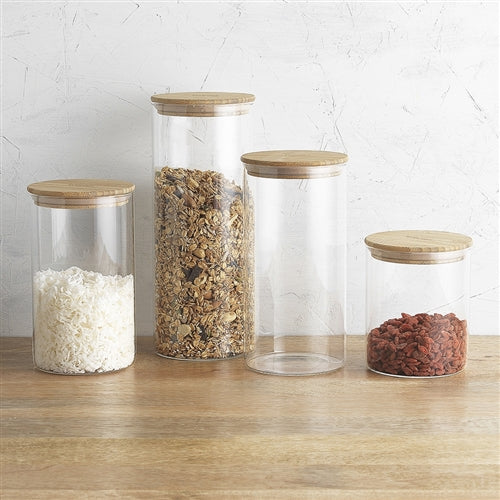 Pantry Set Of 4 Round Canisters