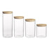 Pantry Set Of 4 Round Canisters Glassware Storage The Cooks Kitchen 