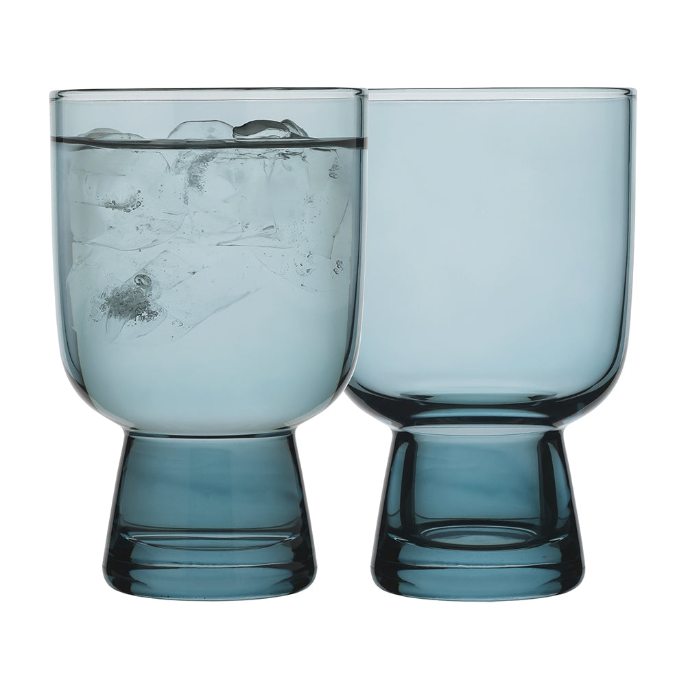 Ecology Arlo Set Of 4 Tumblers 275ml Indigo