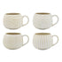 Fossil Mugs - Chalk  - Set Of 4 330ml