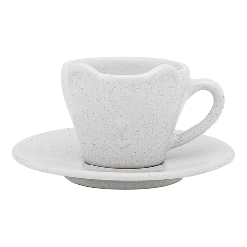 Ecology Teddy Babychino Cup And Saucer 60ml Oatmeal