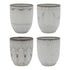 Jardin Set Of 4 Latte Cups 250ml Mugs - Cups & Saucers The Cooks Kitchen 