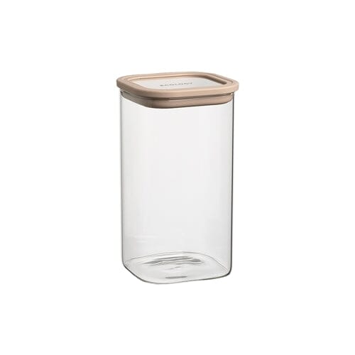 Ecology Store Square Canister 1.5l - Almond Glassware Storage The Cooks Kitchen 