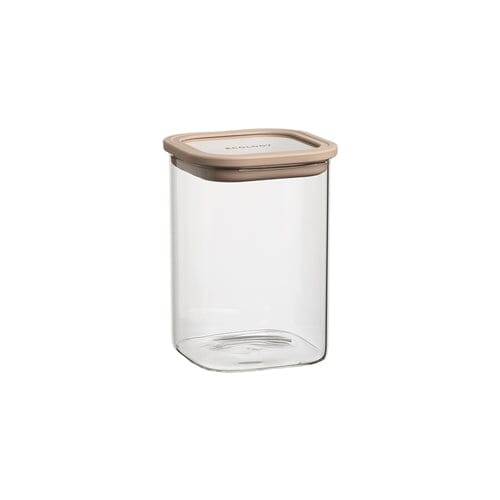Ecology Store Square Canister 1.1l - Almond Glassware Storage The Cooks Kitchen 