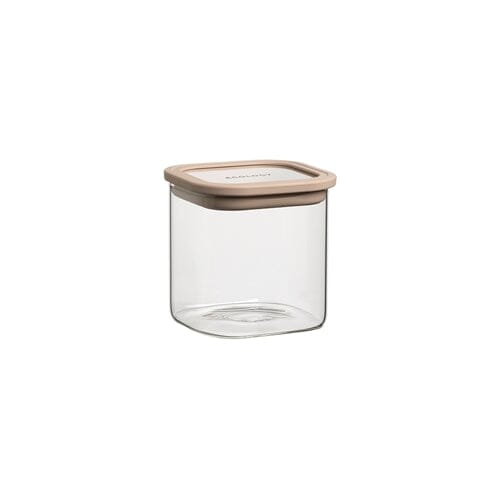 Ecology Store Square Canister 700ml - Almond Glassware Storage The Cooks Kitchen 