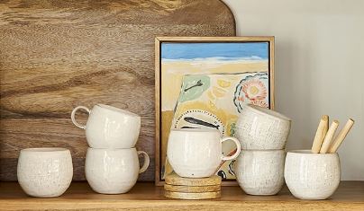 Ecology Linen Mug - Birch 330ml