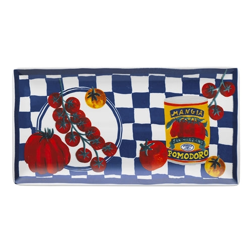Porto Valentina Rectangle Serving Platter 29.5cm - Tomato Medley