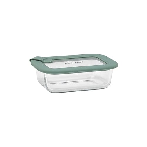 Ecology Store Rectangle Container With Vent 370ml - Eucalyptus Glassware Storage The Cooks Kitchen 