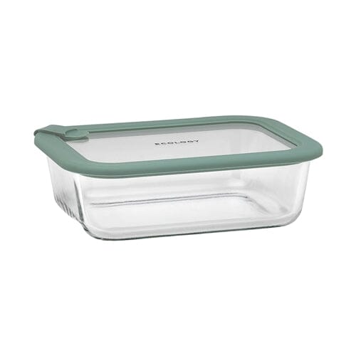Ecology Store Rectangle Container With Vent 1050ml - Eucalyptus Glassware Storage The Cooks Kitchen 