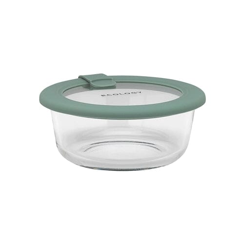 Ecology Store Round Container With Vent 400ml - Eucalyptus Glassware Storage The Cooks Kitchen 