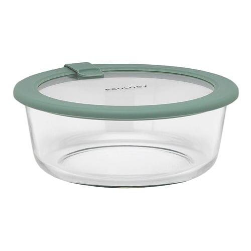 Ecology Store Round Container With Vent 950ml - Eucalyptus Glassware Storage The Cooks Kitchen 