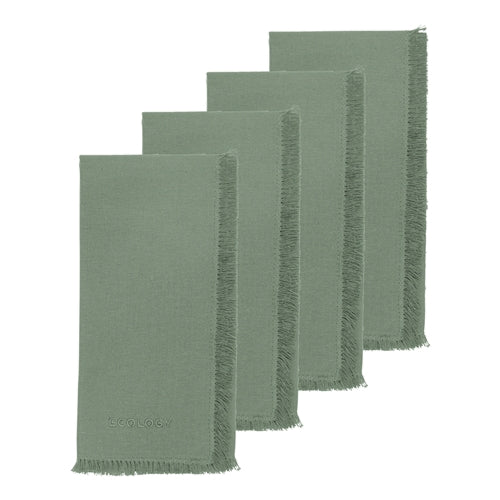 Ecology Fray Set Of 4 Napkins Midday