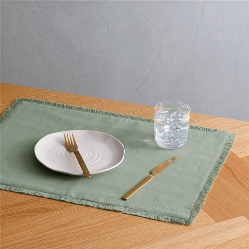 Ecology Fray Set Of 4 Placemats 38x53cm Midday