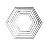 Cutter Set Hexagon Tin 6pc 45-95mm