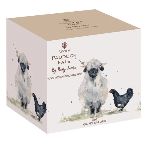 Ashdene Paddock Pals Victor The Valais Blacknose Sheep Mug 450ml