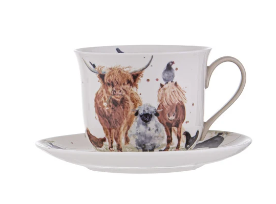 Ahdene Paddock Pals Cup And Saucer 400ml