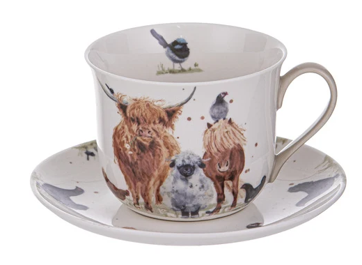 Ahdene Paddock Pals Cup And Saucer 400ml