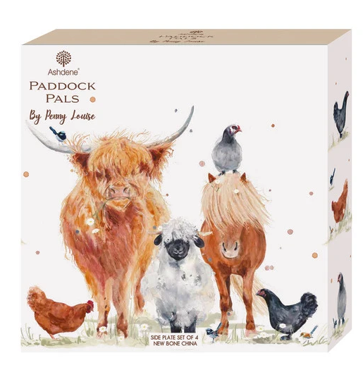 Ashdene Paddock Pals Side Plate Set Of 4