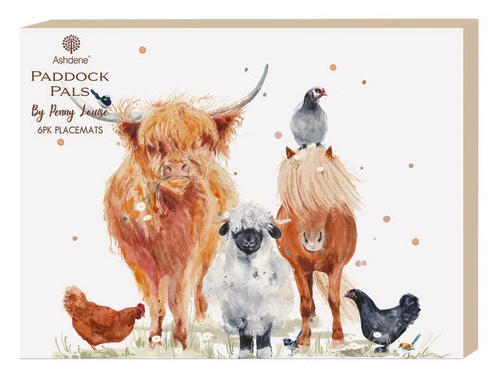 Ahdene Paddock Pals 6pk Placemats