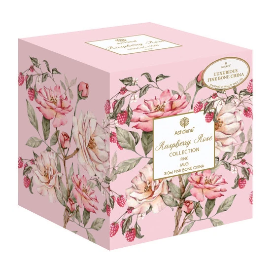 Ashdene Raspbrry Rose Pink Footed Mug 310ml