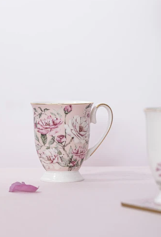 Ashdene Raspbrry Rose Pink Footed Mug 310ml