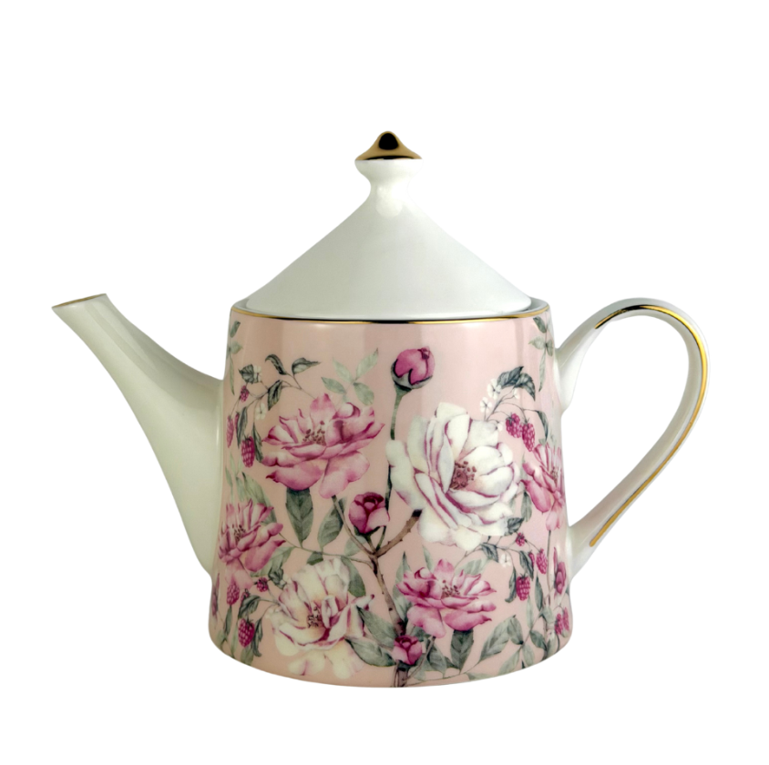 Ashdene Raspberry Rose 800ml Infuser Teapot