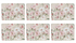 Ashdene Raspberry Rose Placemats 6pk