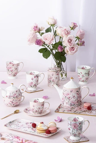 Ashdene Raspberry Rose Placemats 6pk