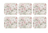 Ashdene Raspberry Rose 6pk Coasters