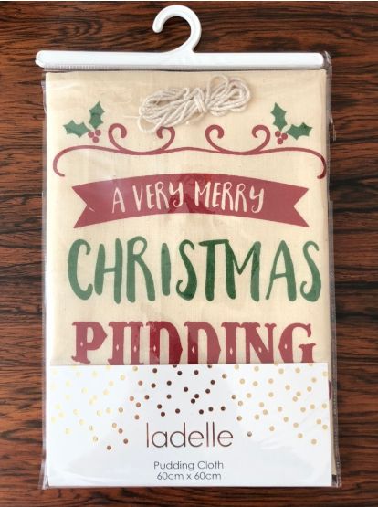 Ladelle "tis The Season" Pudding Cloth 60cmx60cm Mixing Bowls & Pudding Bowls The Cooks Kitchen 