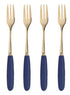 Ashdene Parisienne Navy Cake Fork Set Of 4