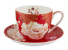 Maxwell & Wiliams Kimono Breakfast Cup & Saucer 480ml - Red